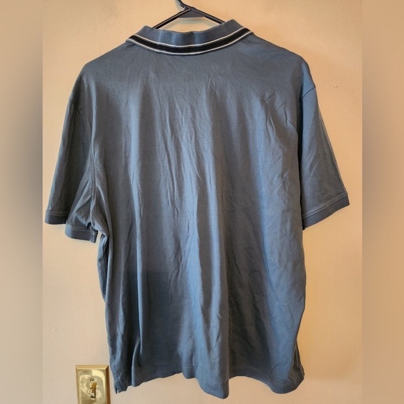 Banana Republic Luxury Touch Performance Blue Standard Fit Polo Shirt Size xxl - Picture 3 of 3